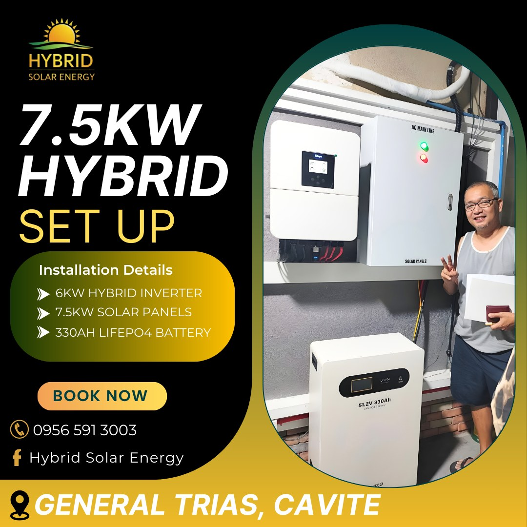 7.5kW Hybrid setup installation in General Trias Cavite