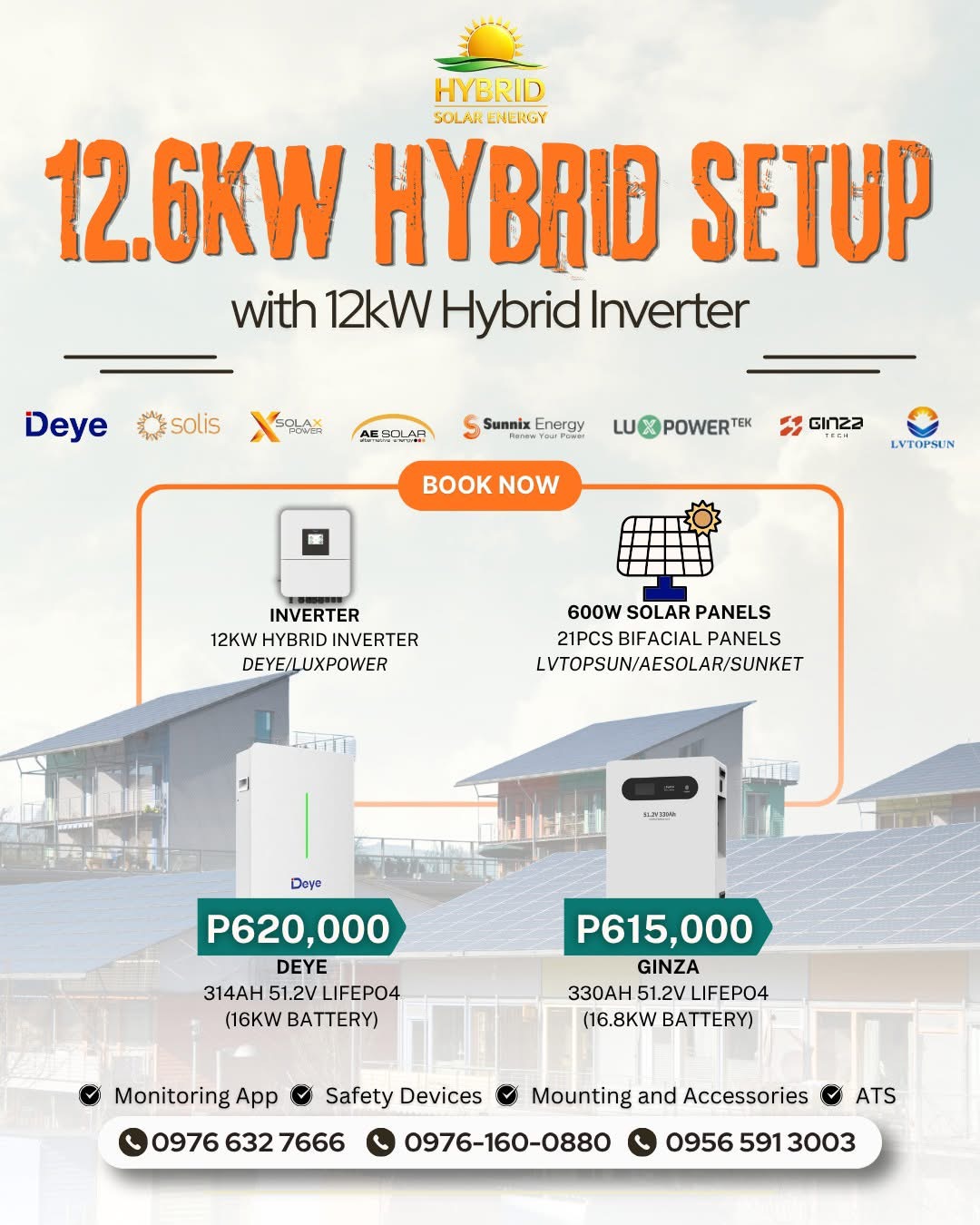 12.6kW Hybrid Setup package flyer